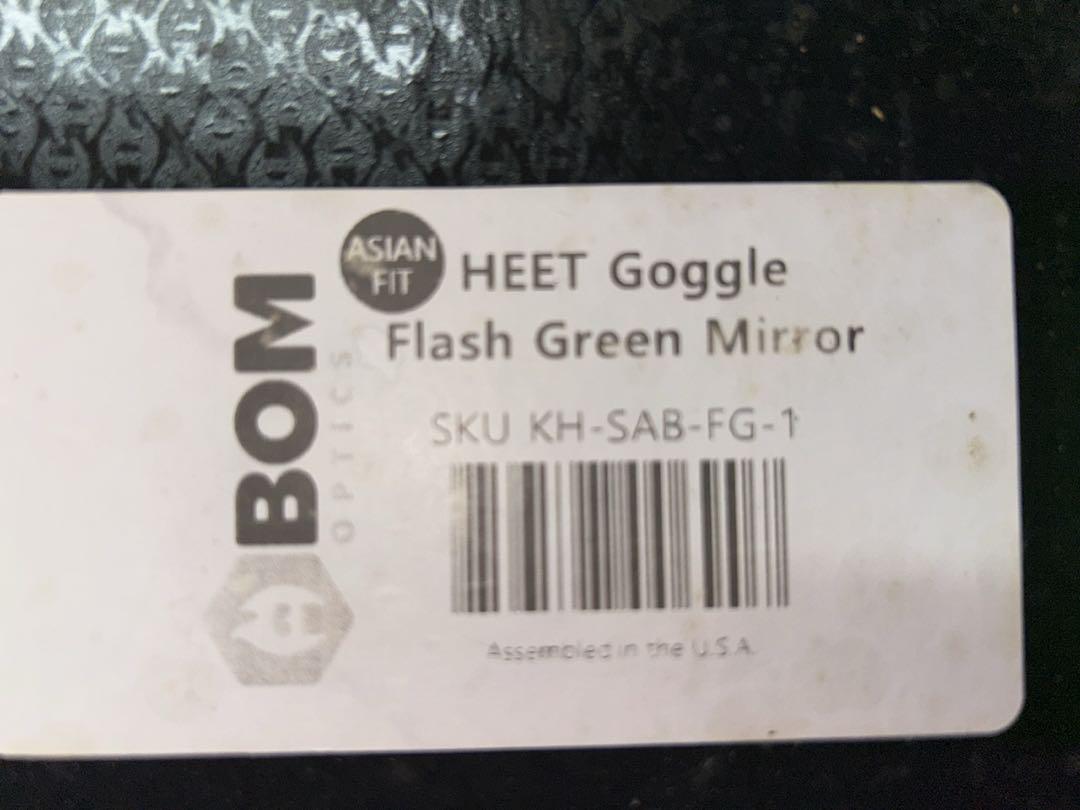 ABOM HEET ゴーグル ミラーイエローレンズオマケ付き