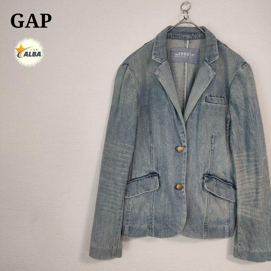 GAP　オールドギャップ　デニムジャケット　ヴィンテージ　ウォッシュ加工　青　M 7,880円