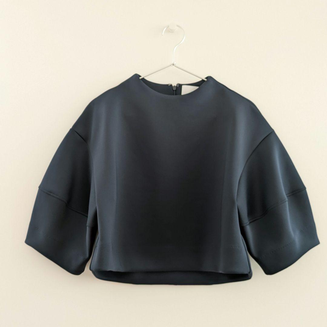 【タグ付き】emmiatelier 金子綾 ダンボールクロップドセット ネイビー
