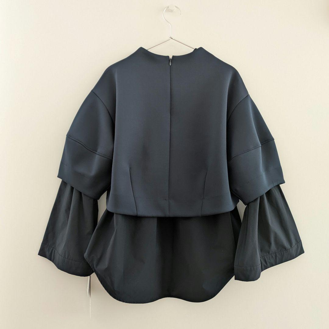【タグ付き】emmiatelier 金子綾 ダンボールクロップドセット ネイビー