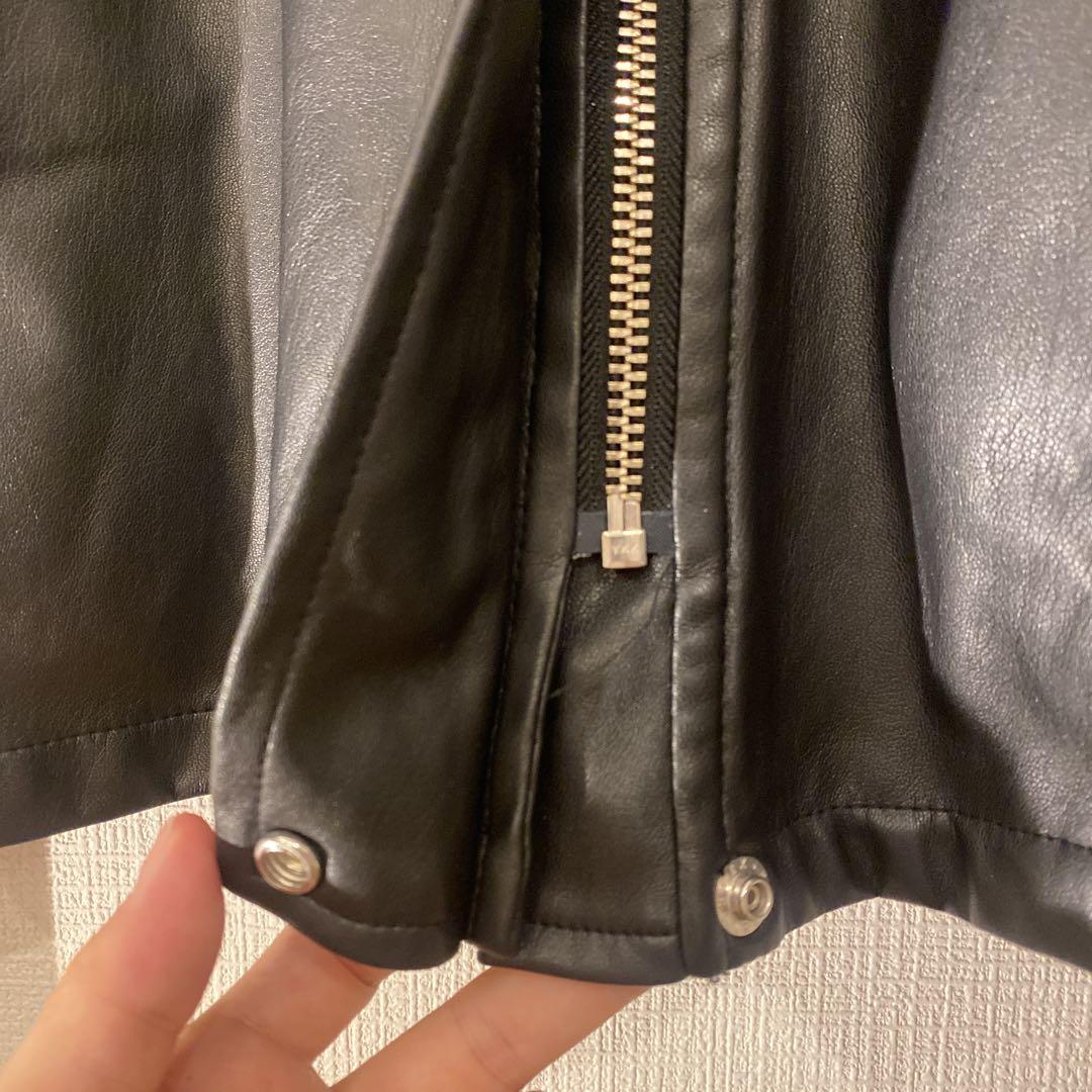 美品 アメリヴィンテージ ジェントル シンセティック レザージャケット Ameri（アメリ）の「GENTLE SYNTHETIC LEATHER JACKET（その他