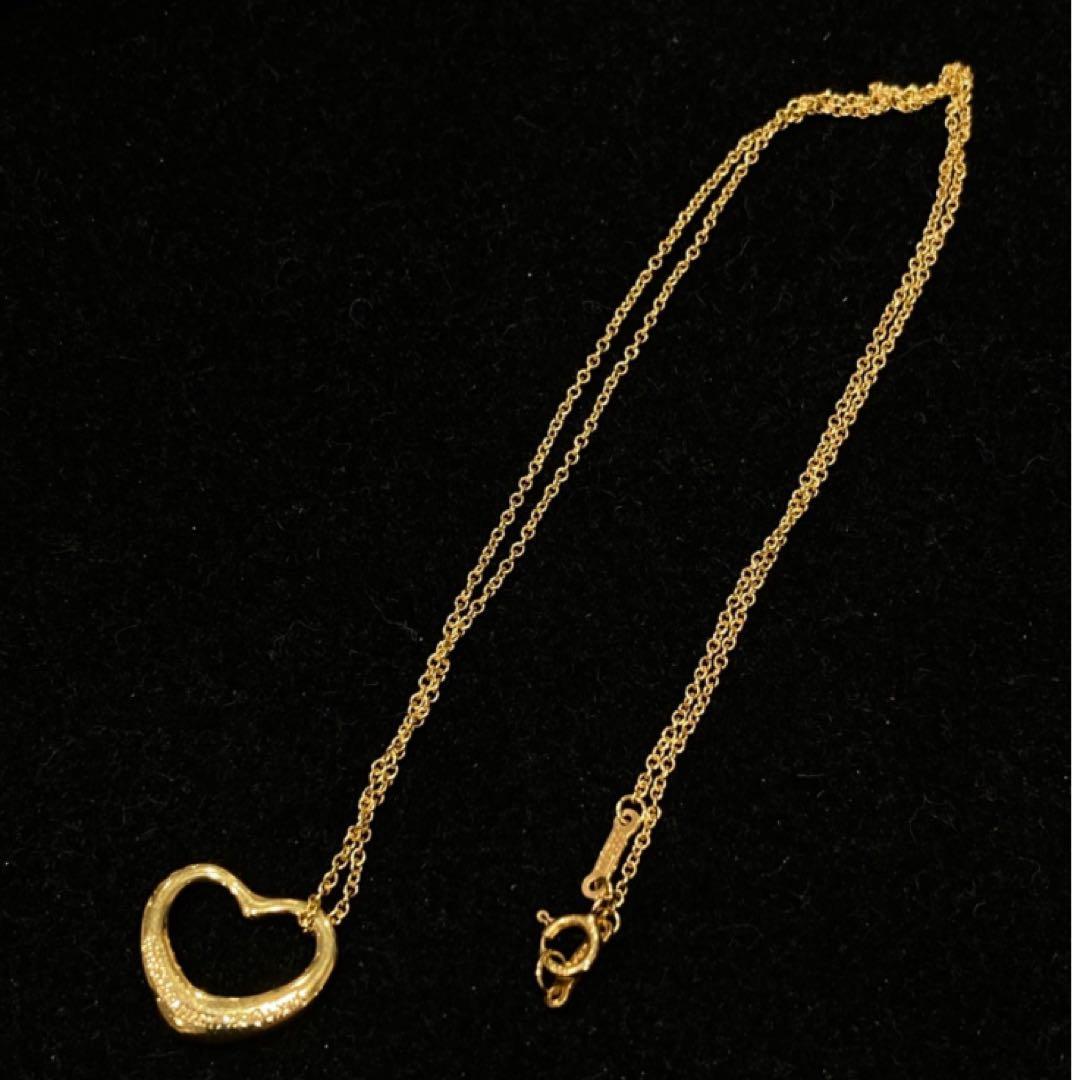 エルサペレッティ オープンハート ネックレス ゴールド 750