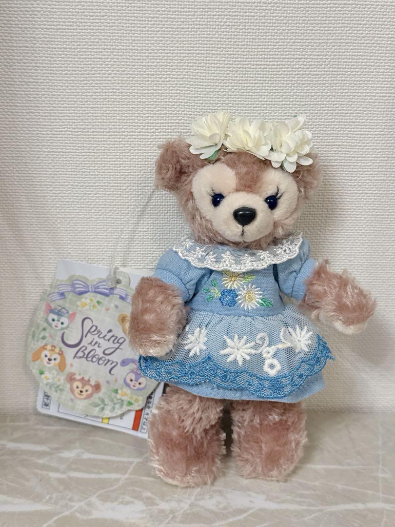 タグ付き　ダッフィー　シェリーメイ　ぬいぐるみバッジ　スプリングインブルーム スプリングインブルーム ぬいぐるみバッジ ぬいば 5種セット