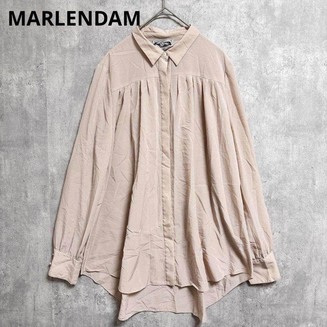 美品⭐️ MARLENE DAM 長袖シャツ ゆったりシルエット 【F】 ピンク
