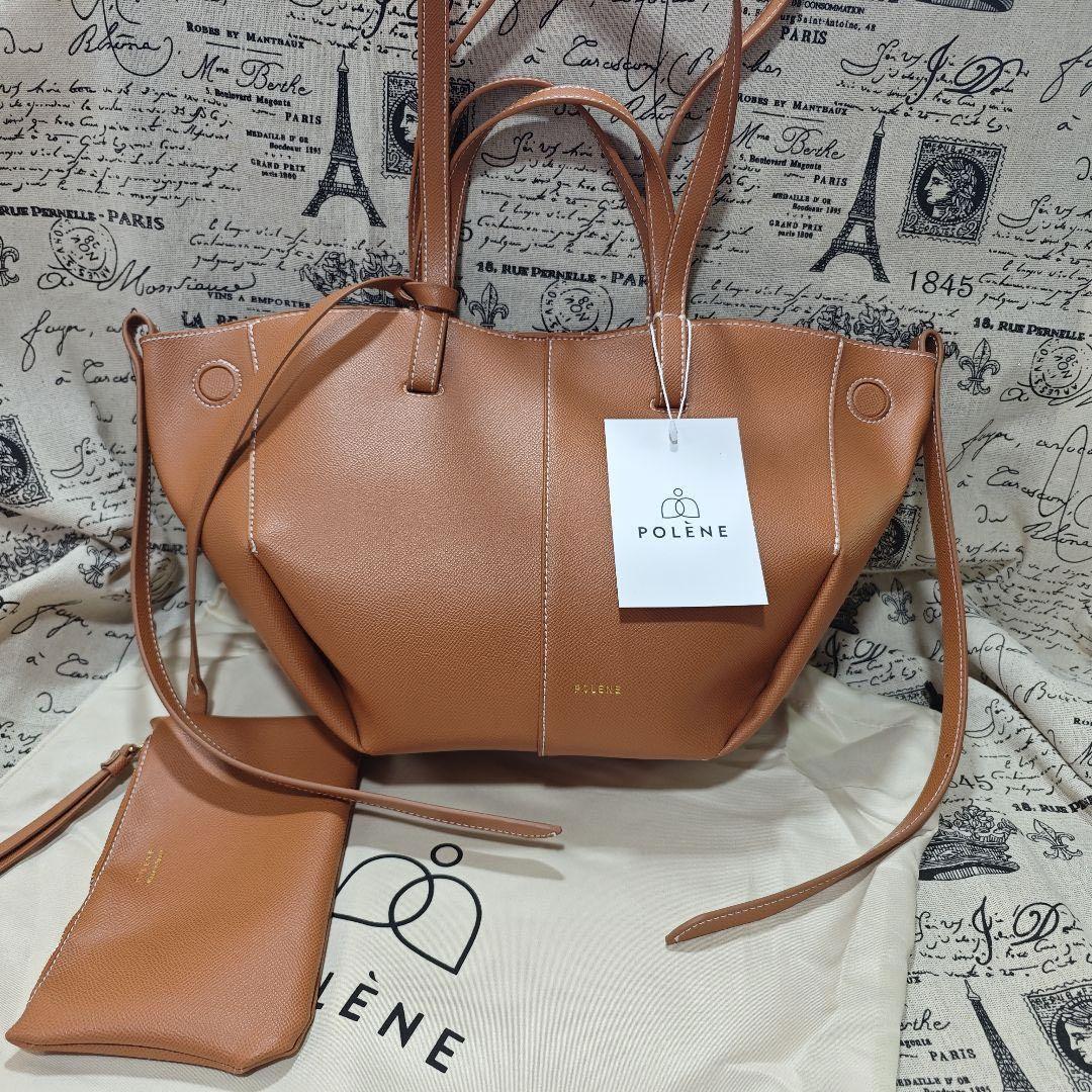 POLENE Cyme 2Way トートバッグ ポーチ付【POLENE】Cyme Mini エディション 3way/変形バッグ