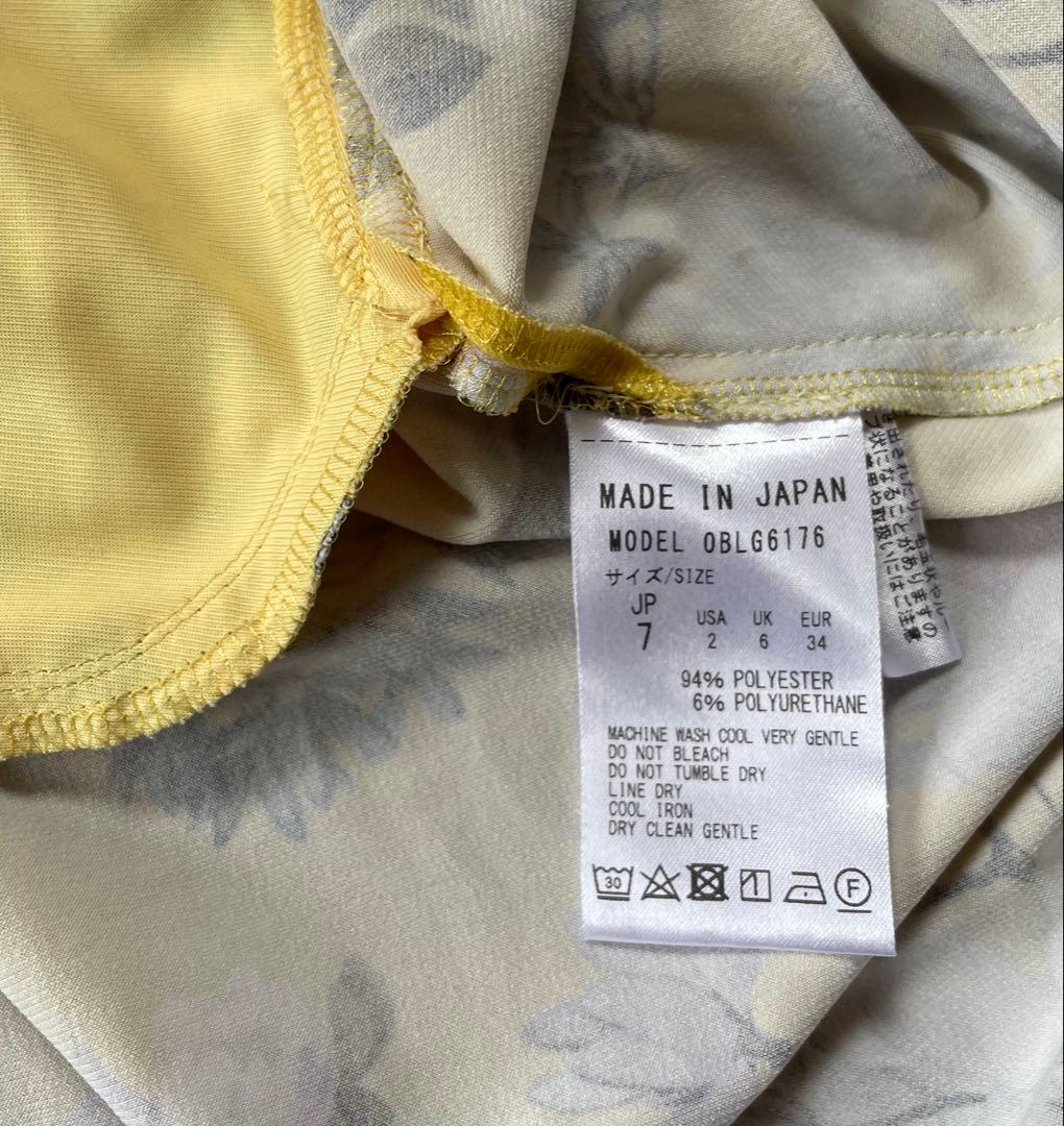 kayme ケイミー　フラワープリントノースリーブ　ギャザーワンピース 7