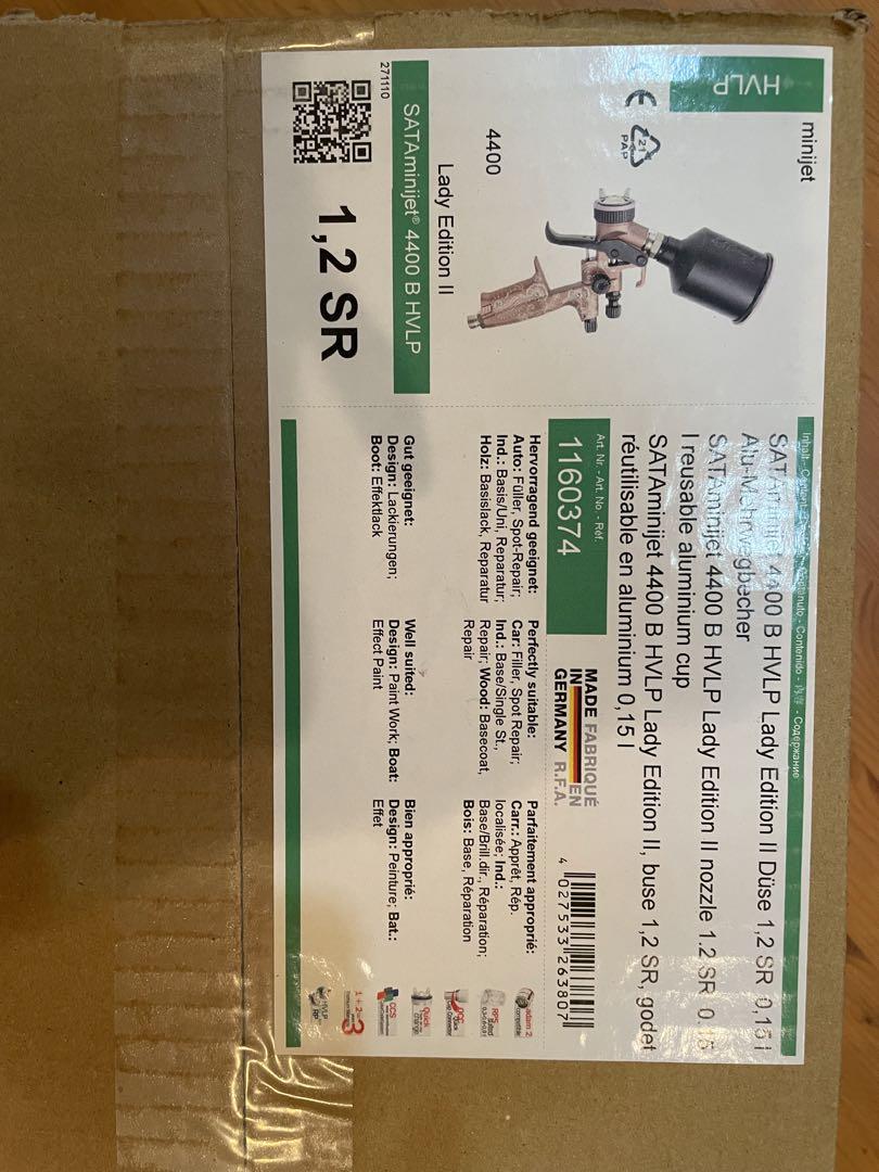 SATA minijet 4400 B hvlp1.2 SR 限定ガン 画像5