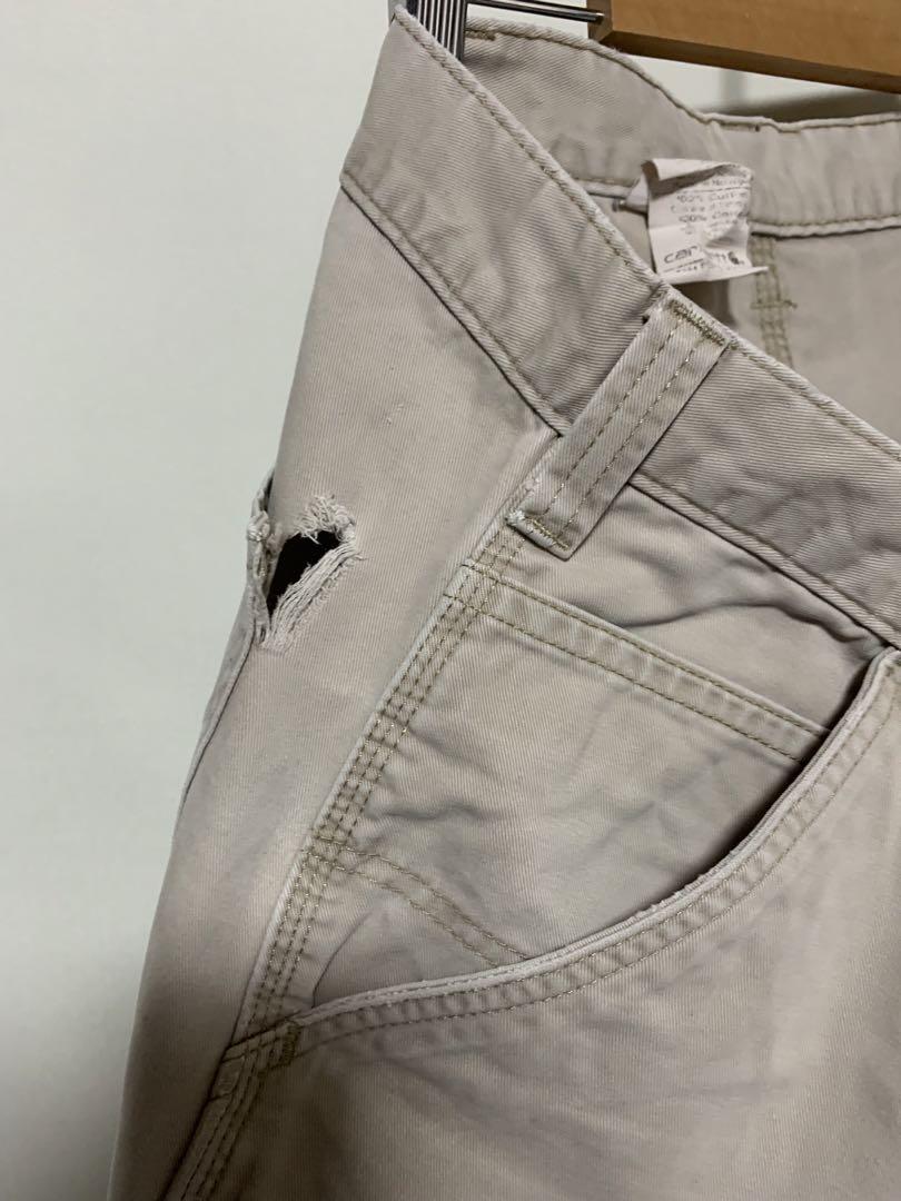 USA製 古着 carhartt ペインターパンツ ワーク ベージュ W36