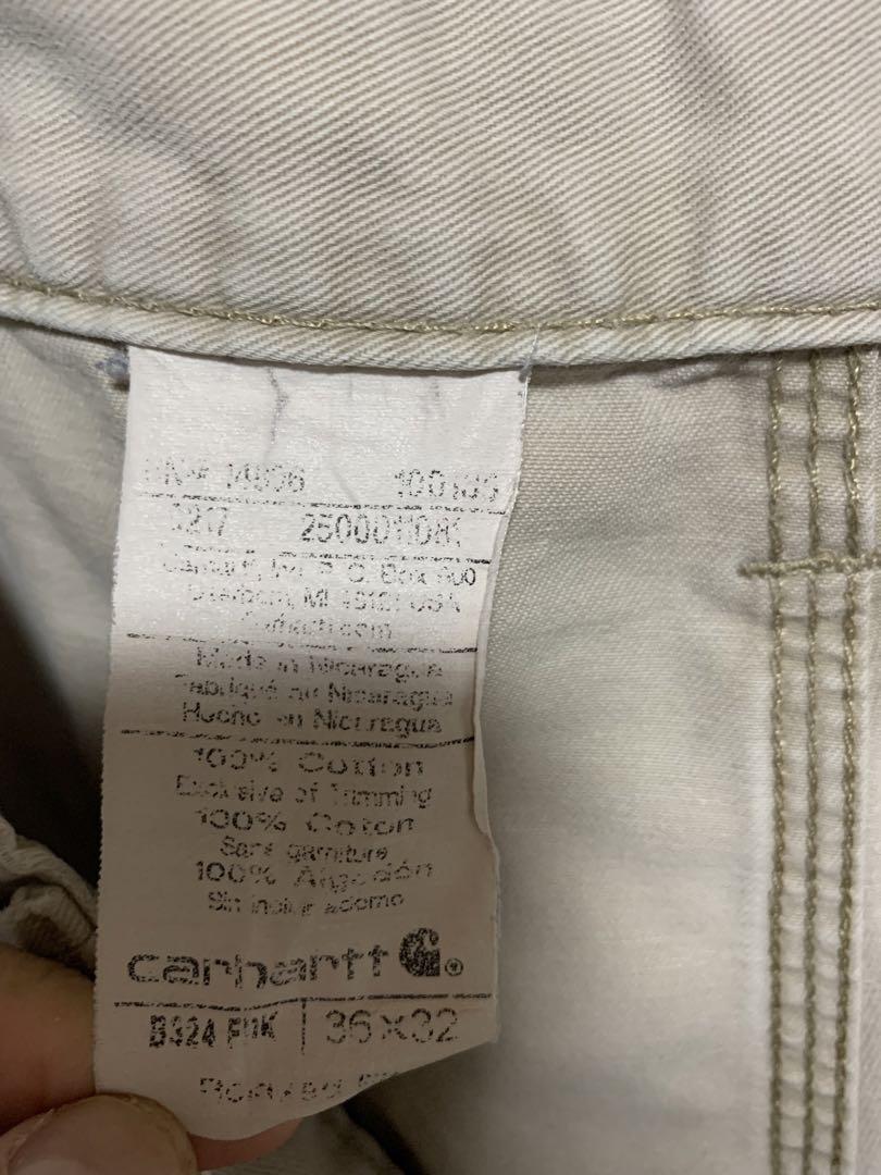 USA製 古着 carhartt ペインターパンツ ワーク ベージュ W36