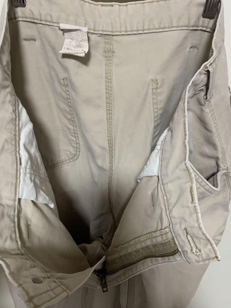 USA製 古着 carhartt ペインターパンツ ワーク ベージュ W36