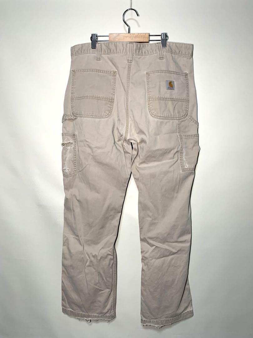 USA製 古着 carhartt ペインターパンツ ワーク ベージュ W36