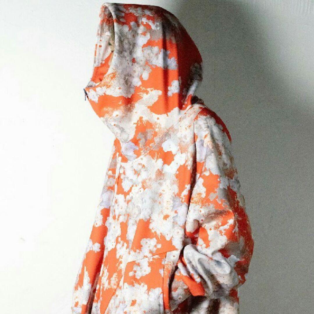 古典 BALMUNG グラフィックジャージーハイネックビッグパーカー - パーカー 古典 BALMUNG グラフィックジャージーハイネックビッグパーカー - パーカー