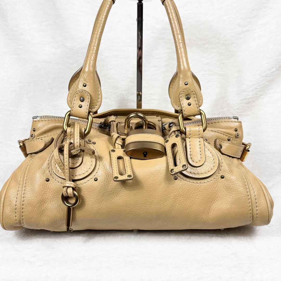 JH Chloeパディントン カデナ ハンドバッグ ゴールドベージュ南京鍵 JH様専用 Chloeパディントン カデナ ハンドバッグ ゴールド