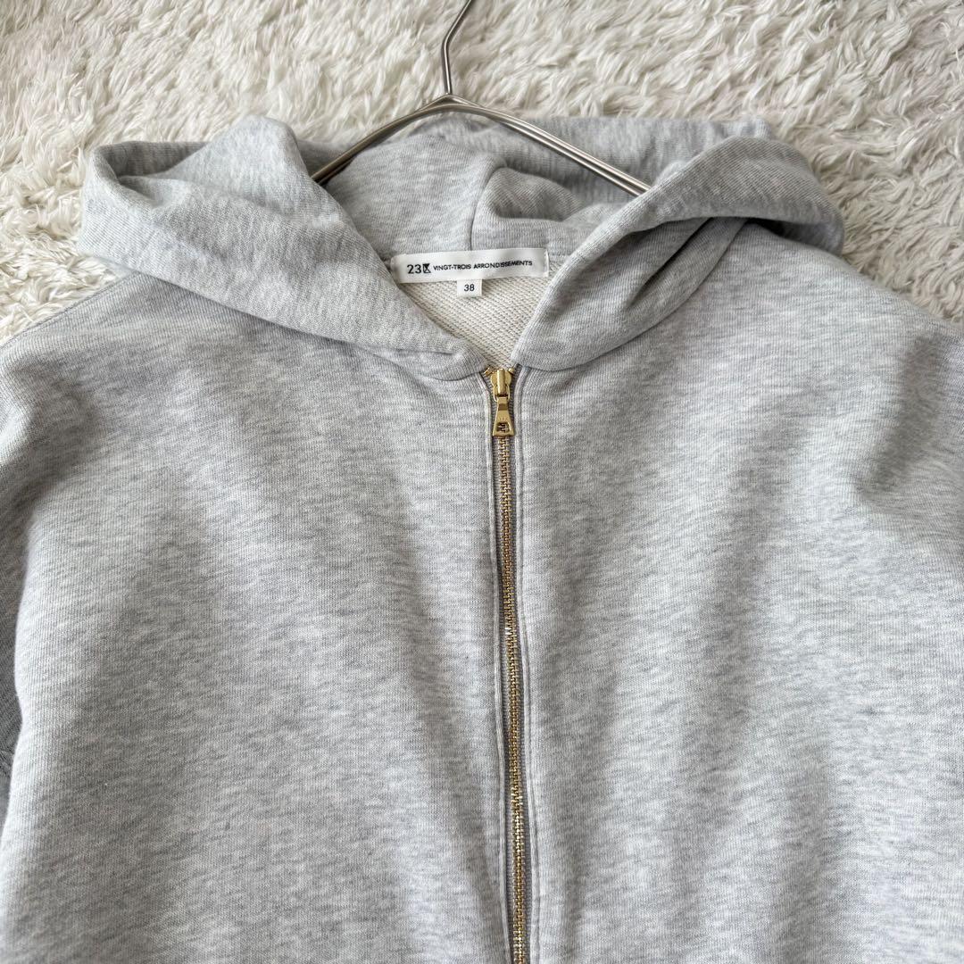 23区 今期 洗える コットンテリー ジップアップ フーディー 25SS 38
