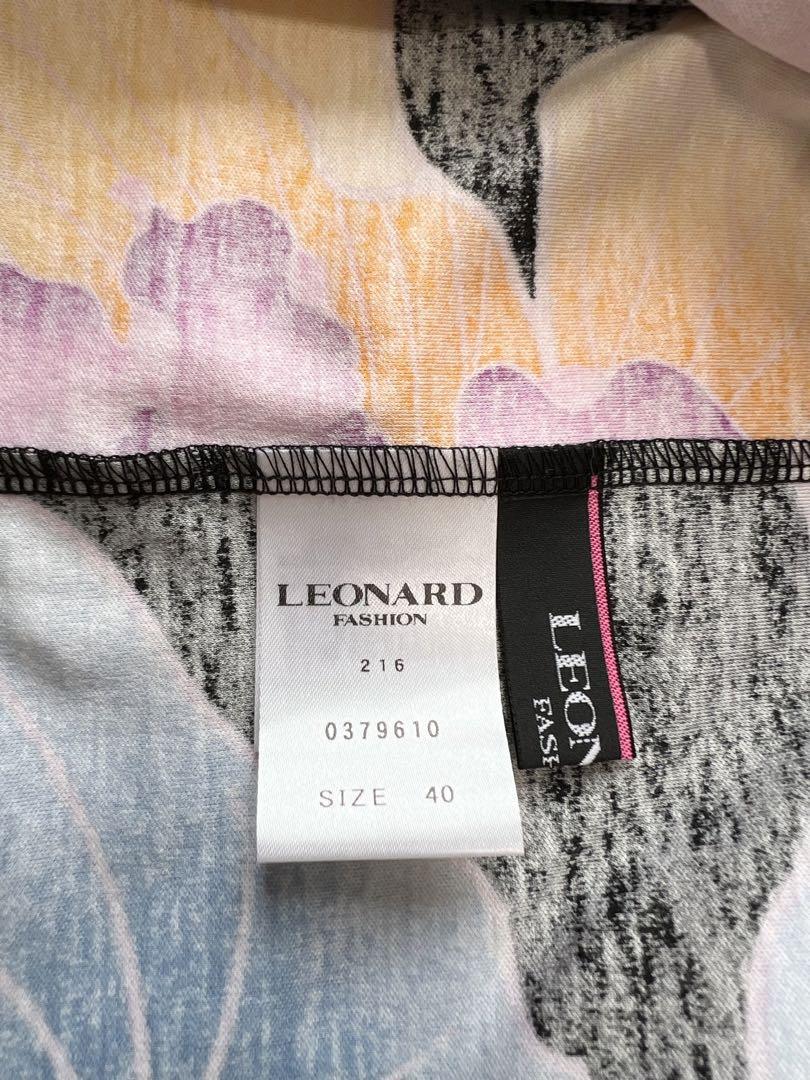【新品タグ付き】LEONARD半袖　カットソー　40サイズ　フラワー