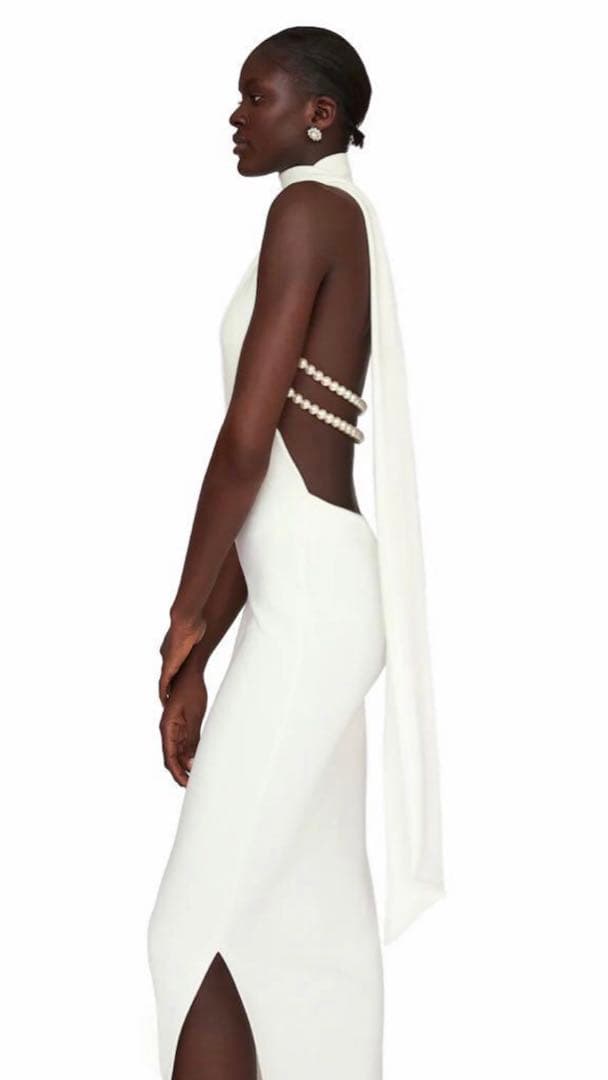 新品インポート ホワイトパールドレス 新品インポート ホワイトパールドレス