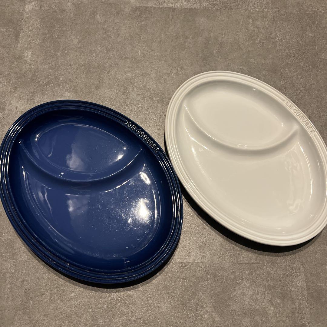 LE CREUSET マルチオーバルプレート - メルカリ