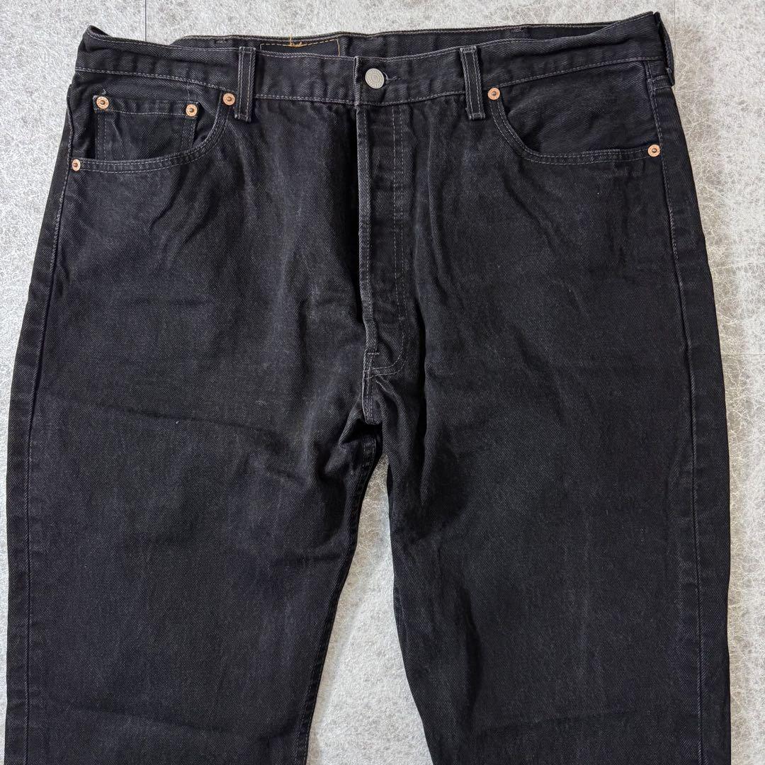 W40 Levi's 501 後染め USA製 ブラックデニム ボタン裏511