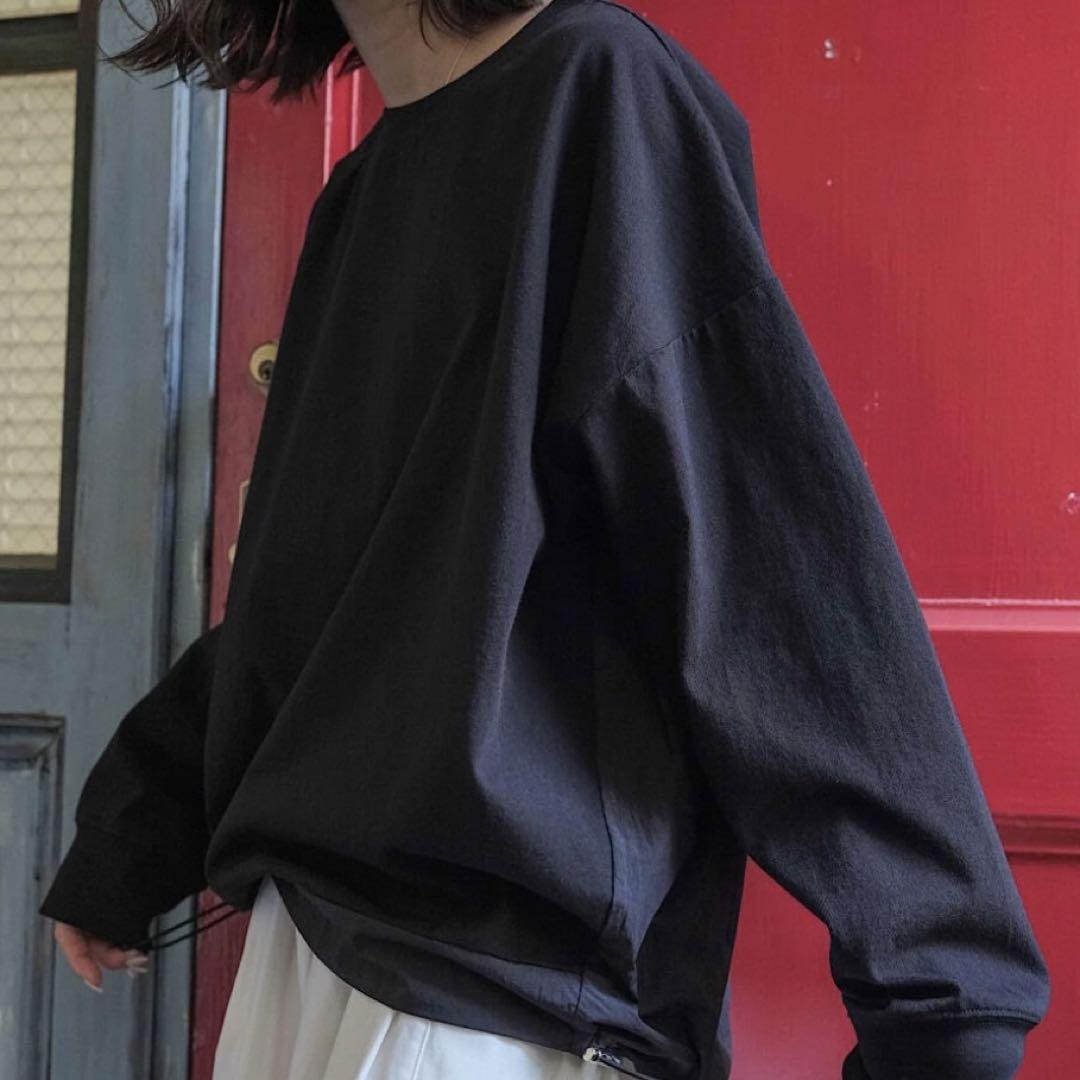 ファシル back switching long sleeve pullover