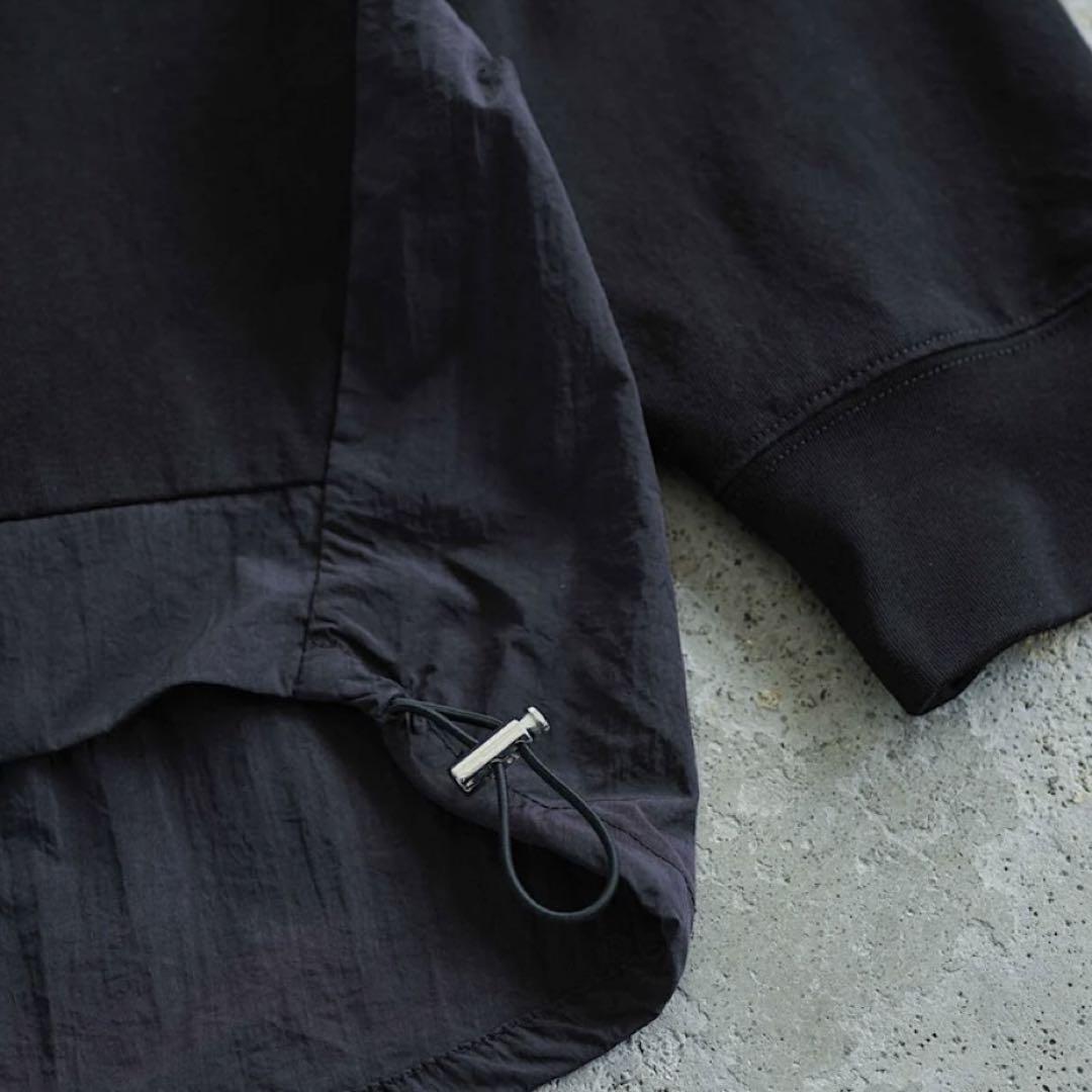 ファシル back switching long sleeve pullover
