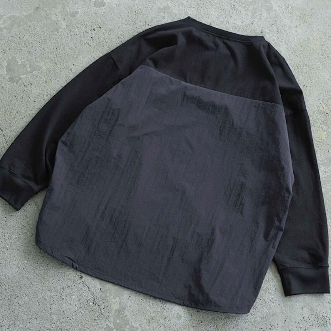 ファシル back switching long sleeve pullover