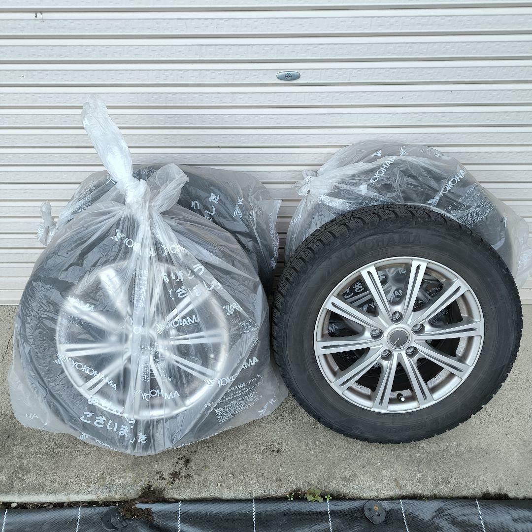 【送料込】スタッドレス　215/60R16　ホイール付4本セット　ヨコハマタイヤ