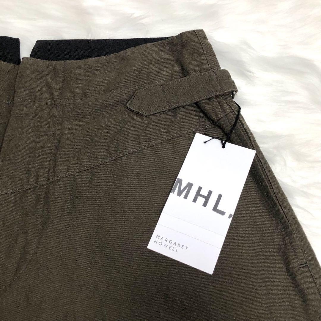 【新品未使用品】MHL. マーガレットハウエル リネン混 キュロット オリーブ