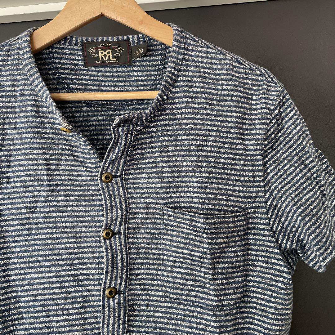 RRL（ダブル アール エル）】インディゴ ジャカードニット