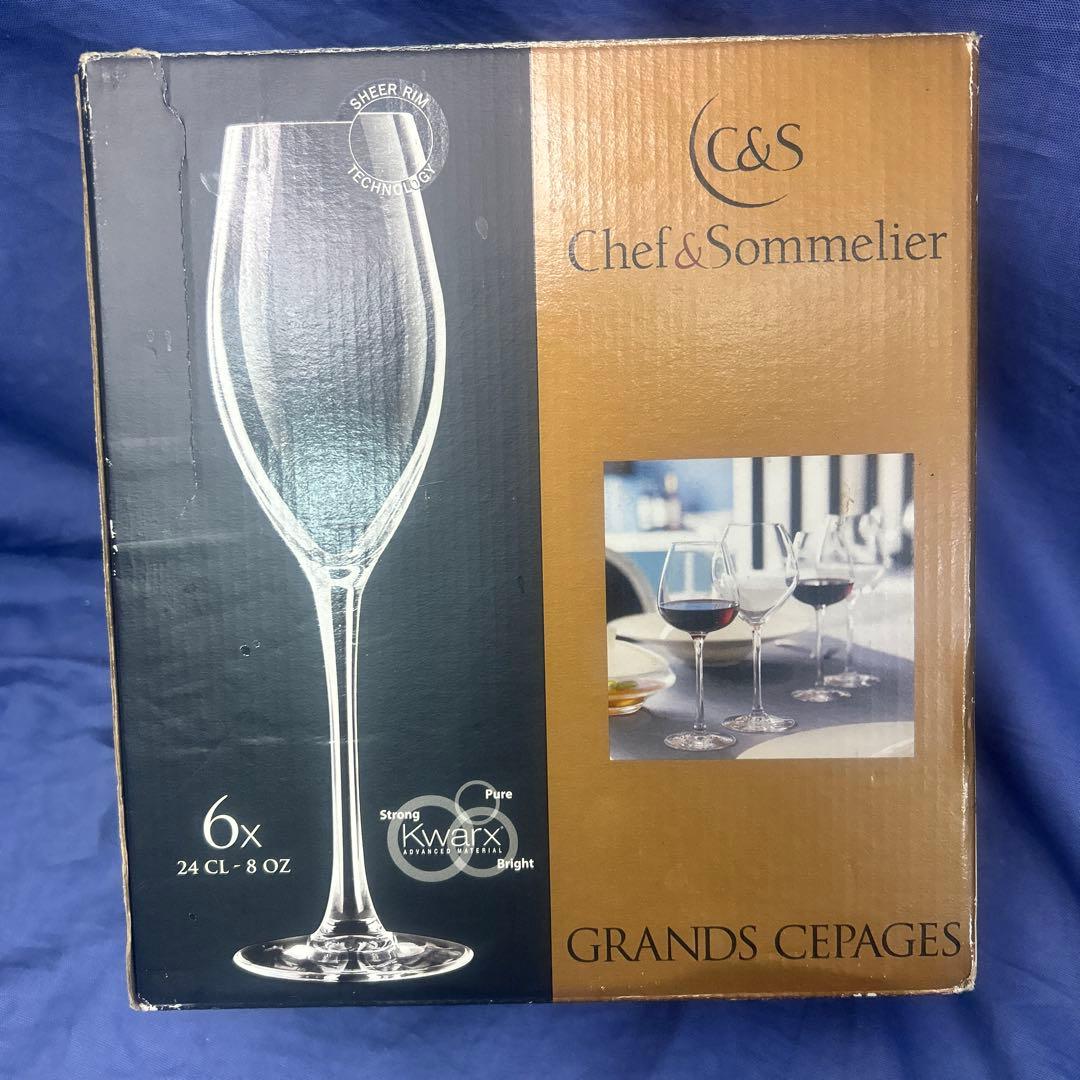 Chef Sommelier グランセパージュ フルート シャンパングラスやや傷や汚れあり