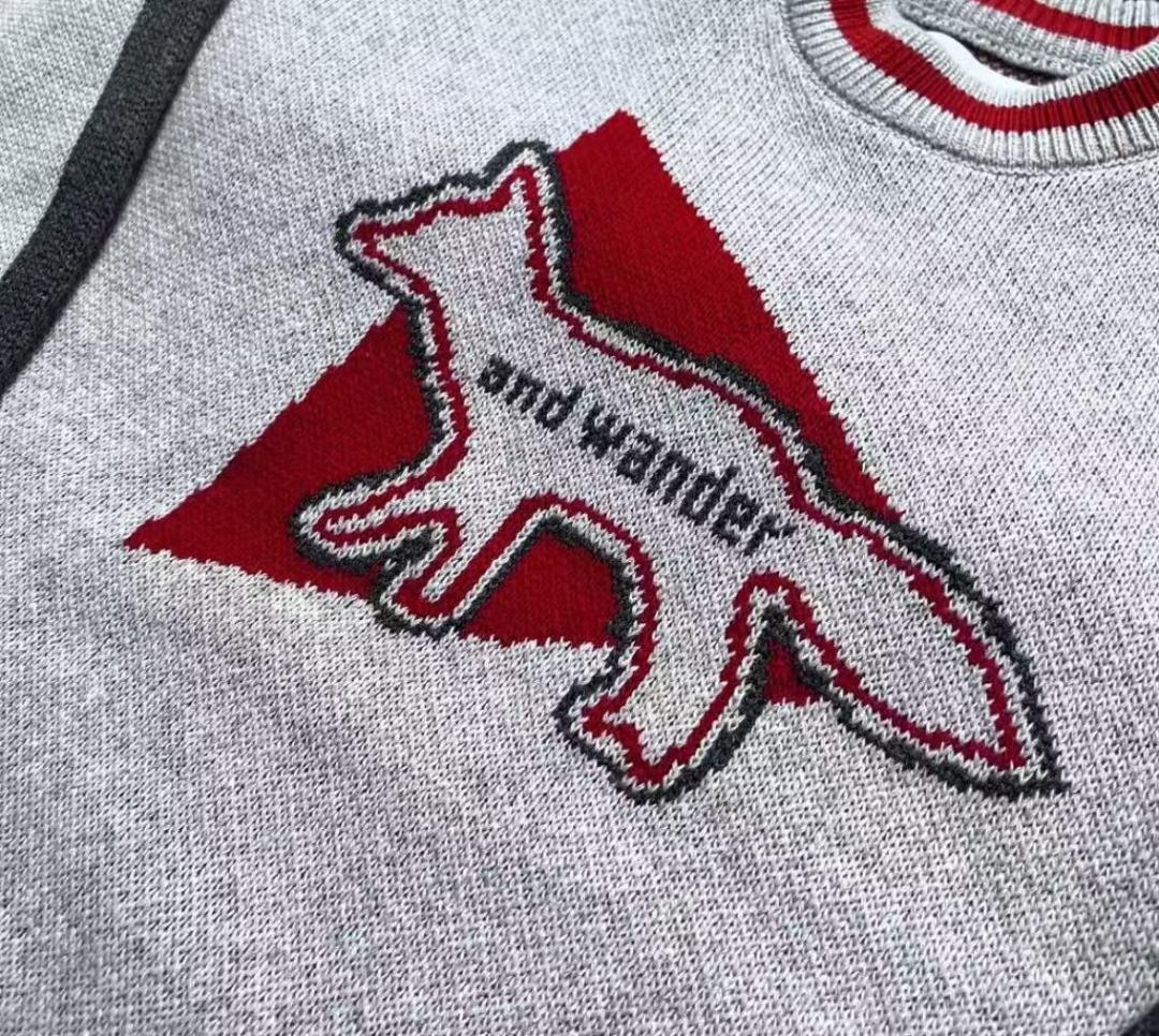 MAISON KITSUNÉ × and wander ニットプルオーバー 1