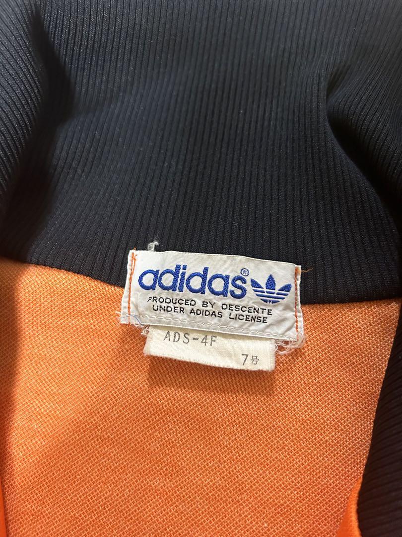 7号 80s adidas トラックジャケット オレンジ 7号 80s adidas トラックジャケット オレンジ