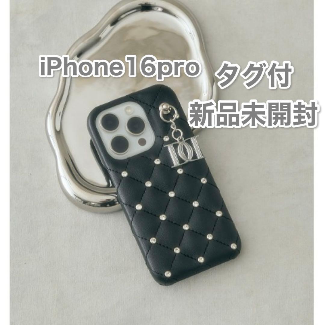 ダーリッチ キルティングビジューDDチャーム iPhone 16pro ケースDarich