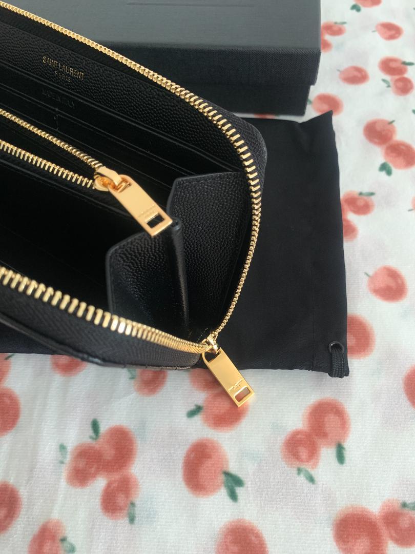 【大人気】SAINT LAURENT 長財布 YSL 小銭入れ カード