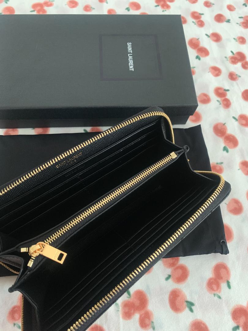 【大人気】SAINT LAURENT 長財布 YSL 小銭入れ カード
