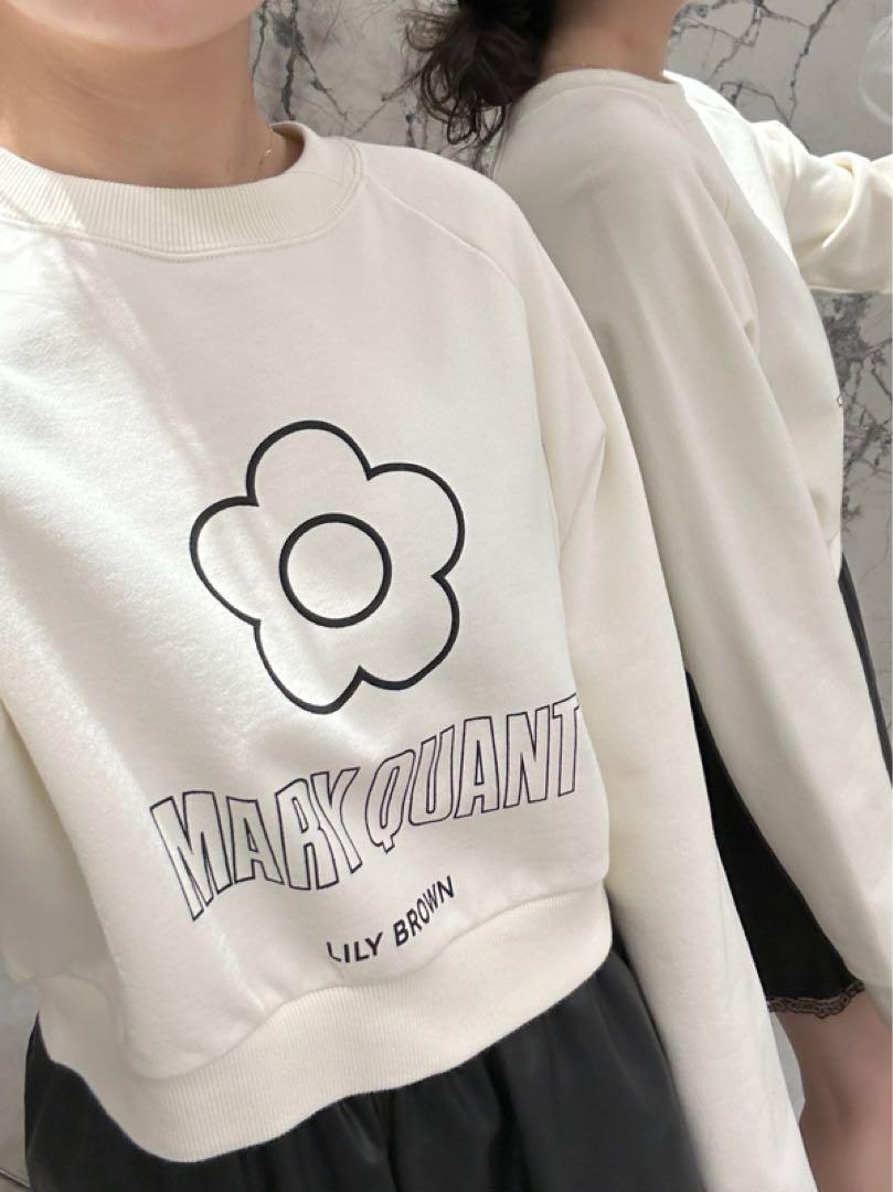 【LILY BROWN×MARY QUANT】デイジークロップドスウェット　新品