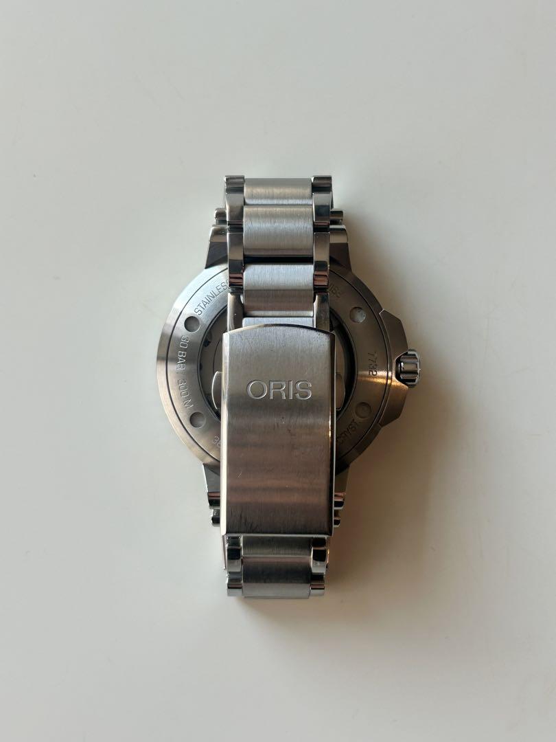 【ケムゴ】ORIS オリス アクイスデイト 39.5mm ブルー文字盤