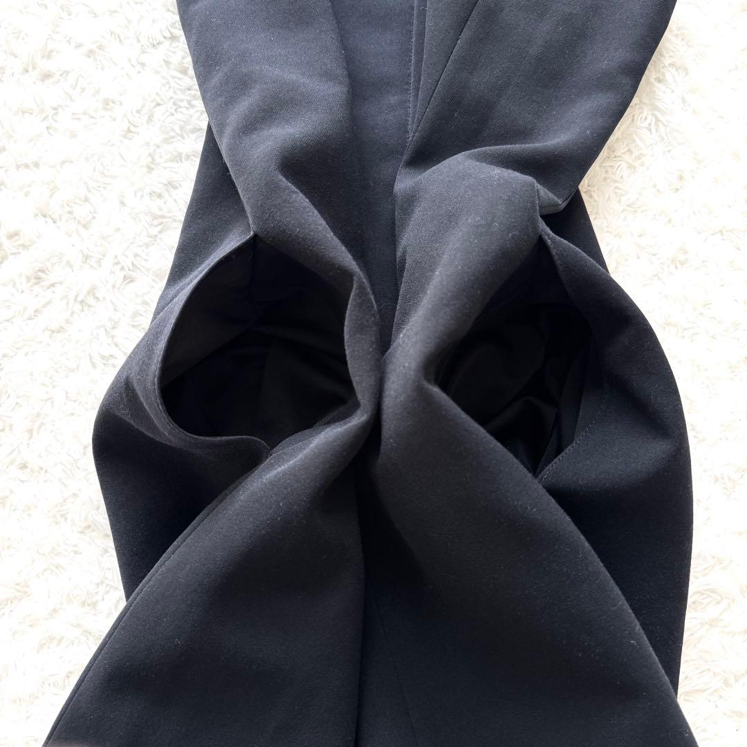 美品✨ルネ バイカラー ノースリーブ ボウタイ ワンピース フレア 白 黒 34 美品✨ルネ バイカラー ノースリーブ ボウタイ ワンピース フレア 白 黒 34