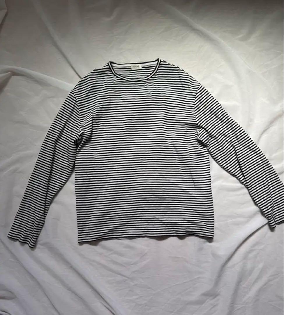 CELINE 19aw border Knit Kurt Cobain