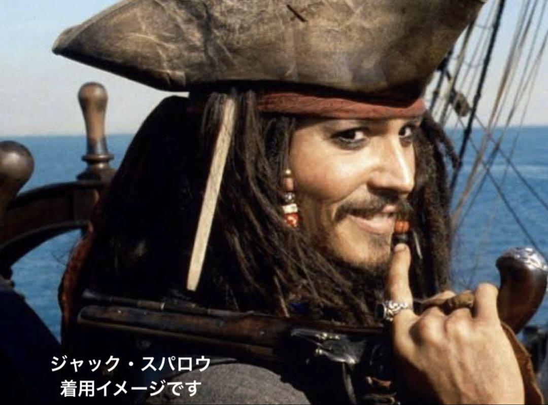 ディズニー　2点　パイレーツオブカリビアン　大人用海賊帽子、おまけフリント
