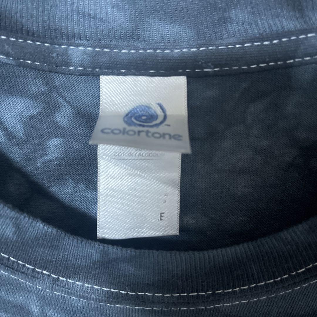 タイダイ柄 総柄 メンズ グレー オーバーサイズ 2XL 古着 半袖 Tシャツ