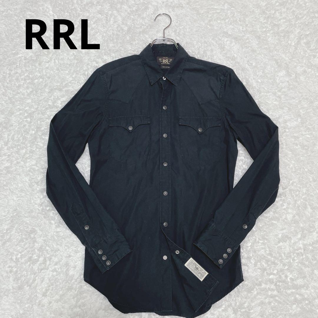 美品！RRL ダブルアールエル ウエスタンシャツ　ブラック　ラルフローレン