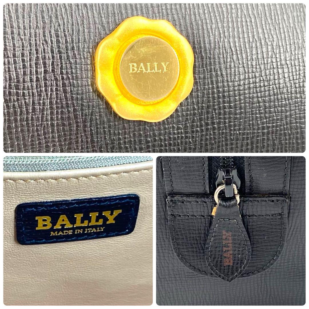 バッグ Vintage Bally leather Boston bag black