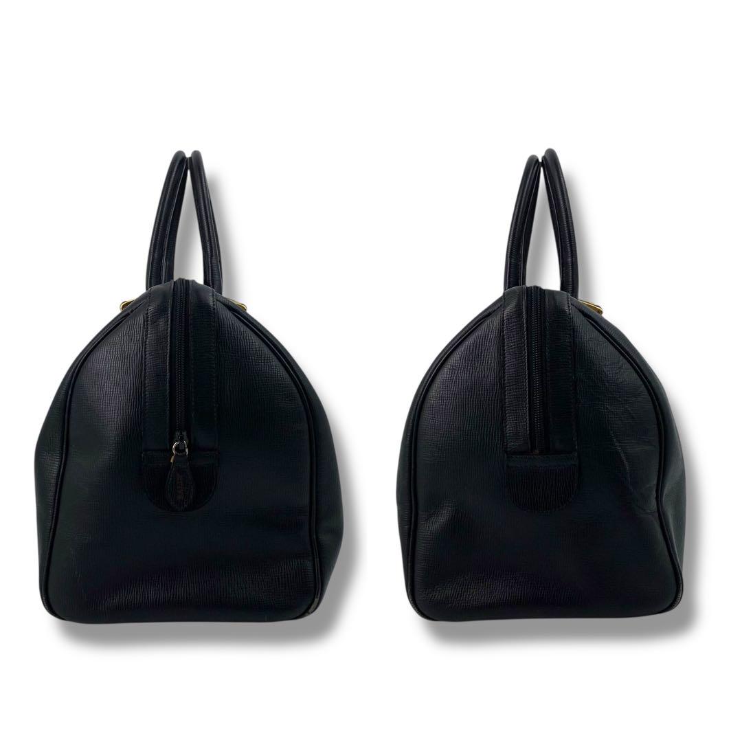 バッグ Vintage Bally leather Boston bag black