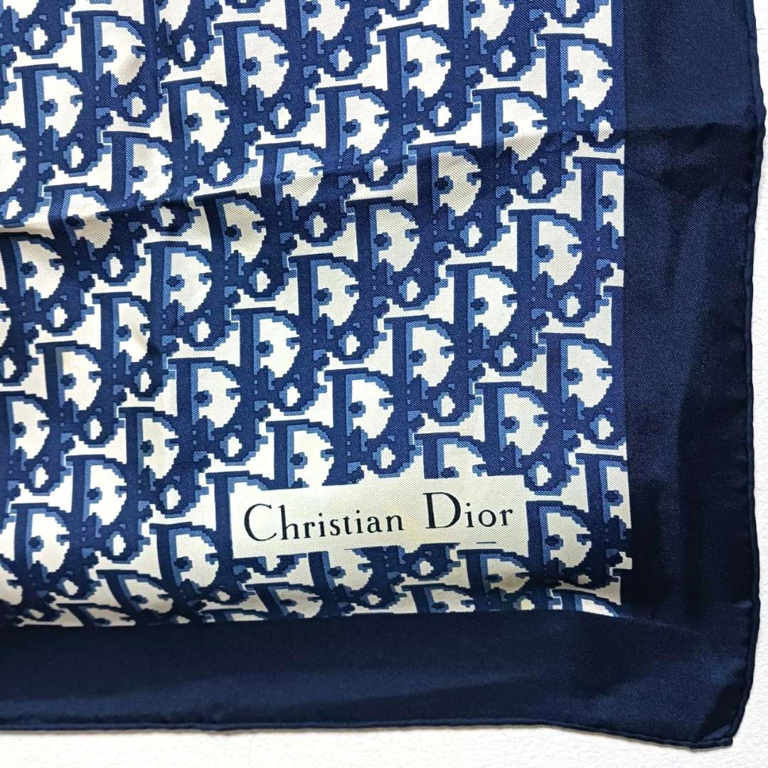 lehuarie様✨Christian Diorスカーフ トロッター ネイビー