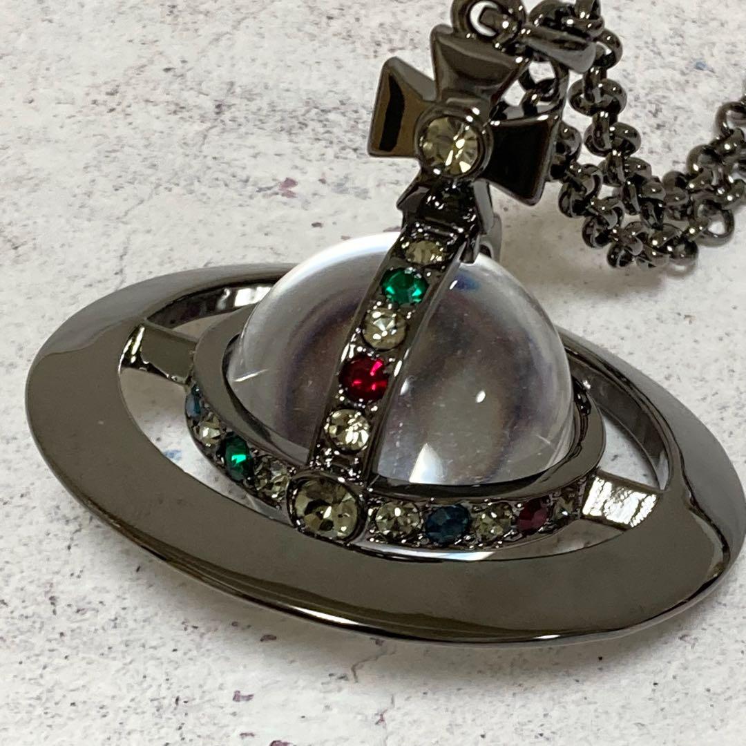 ヴィヴィアン　オーブネックレス　ガンメタ ヴィヴィアンウエストウッド Vivienne Westwood ネックレス