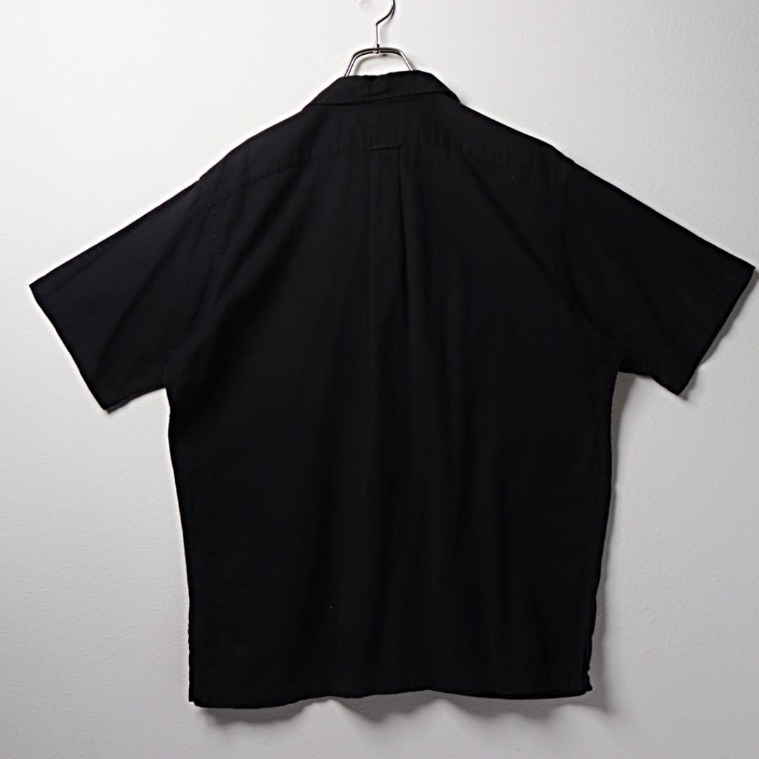 Caldwell 黒 ガーゼ L ポロラルフローレン 半袖 開襟 シャツ 綿 | www