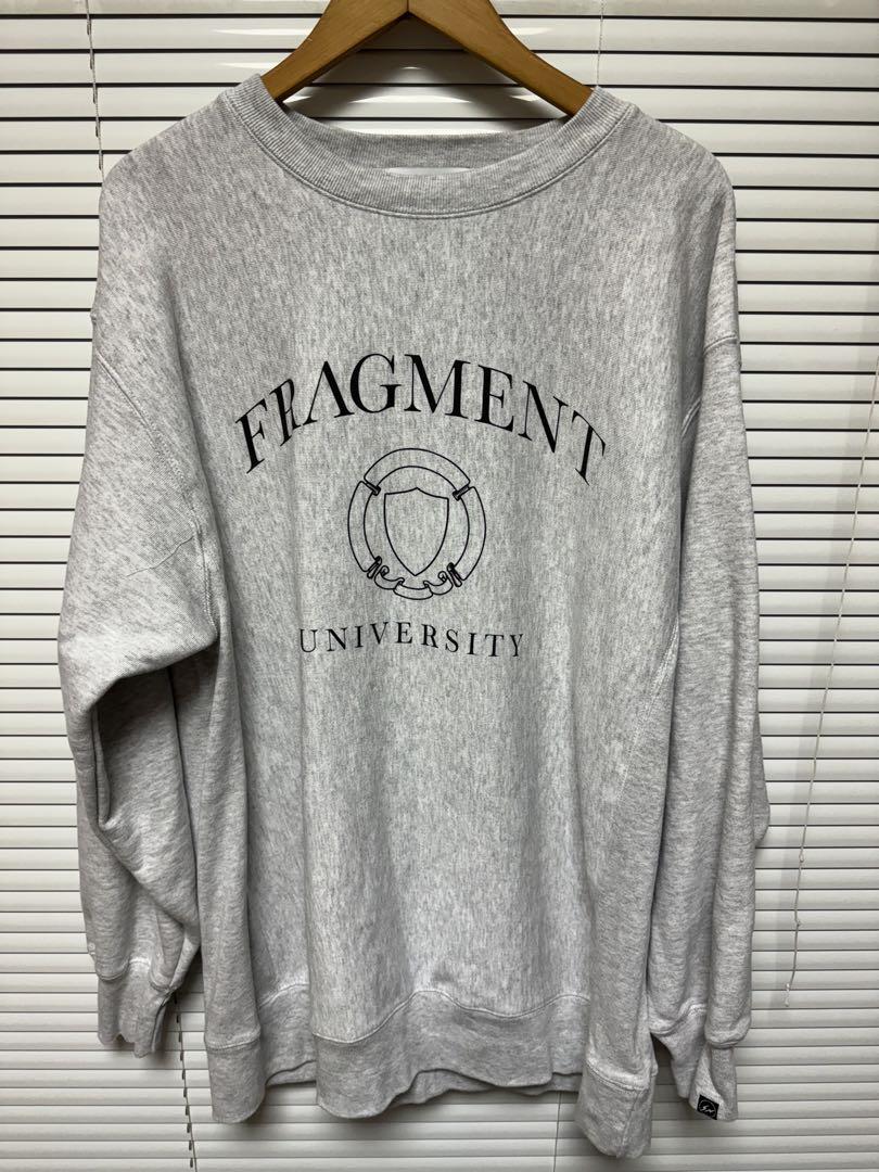 FRAGMENT UNIVERSITY カレッジロゴスウェット グレー XL FRAGMENT UNIVERSITY カレッジロゴスウェット グレー XL