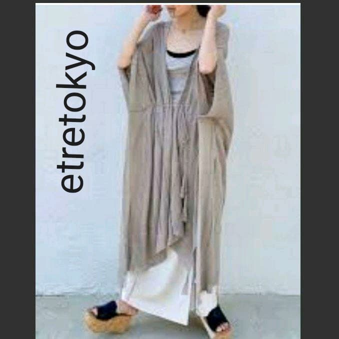 完売品☘️etretokyo リネン シアー ルーズニットガウン | erikzuuring.com
