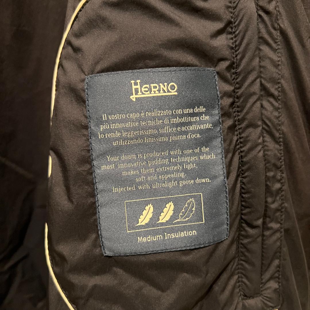 新品 50サイズ heron ヘルノ ボンバー ダウンジャケット