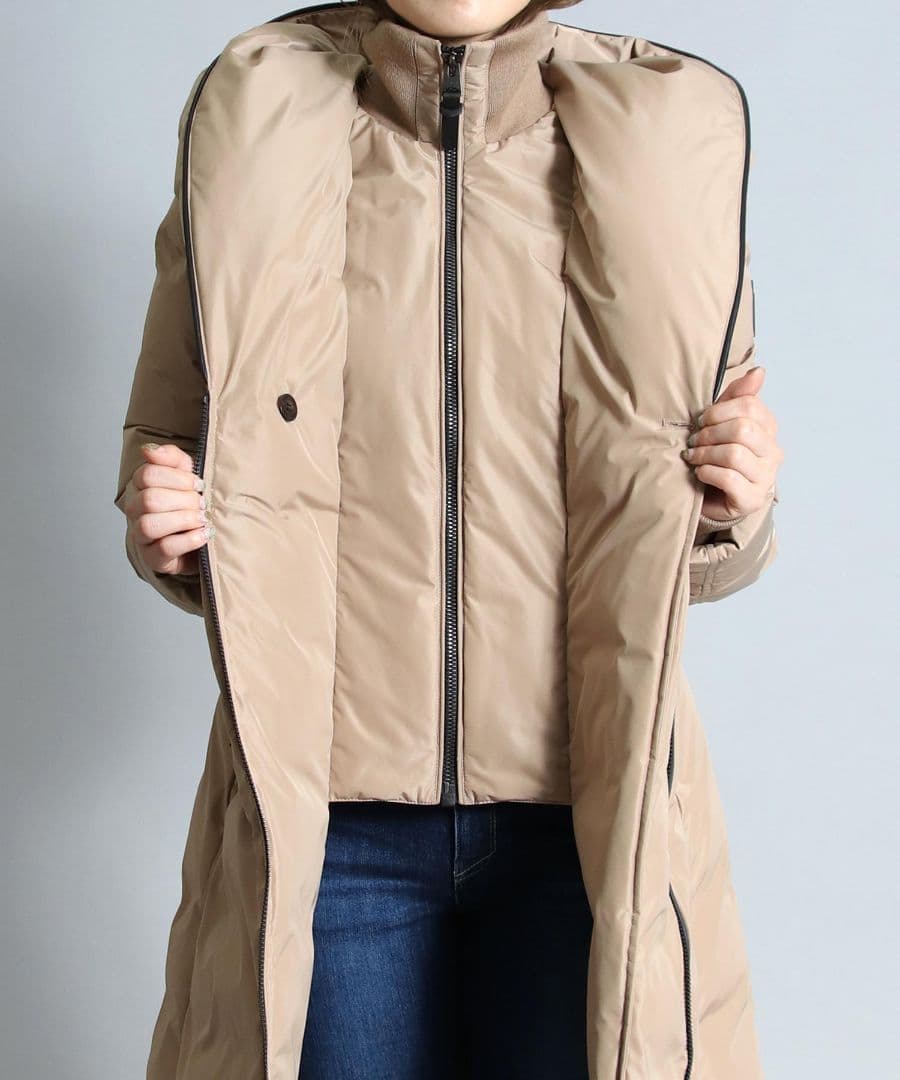 MACKAGE マッカージュ ショールカラーフードダウンコート ベージュ MACKAGE マッカージュ ショールカラーフードダウンコート ベージュ